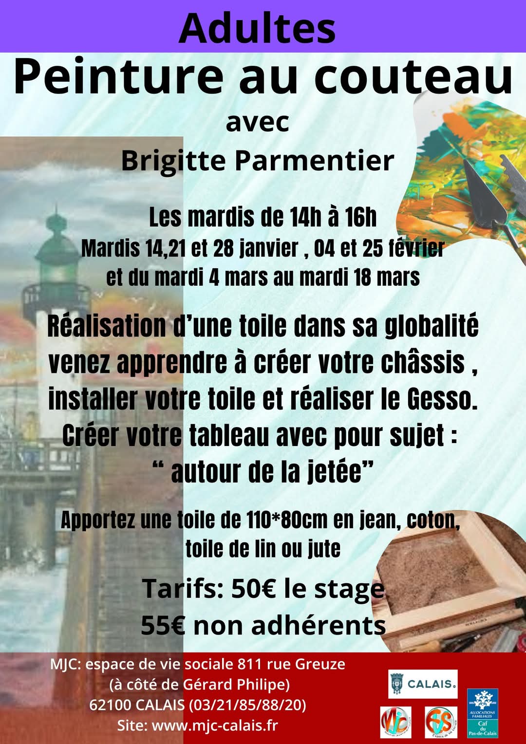 affiche mjc un dimanche à la mer