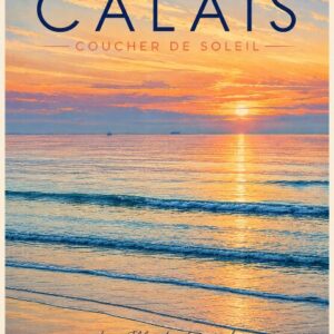 illustration a3 calais coucher de soleil